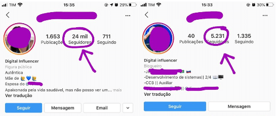 como comprar seguidores falsos no instagram
