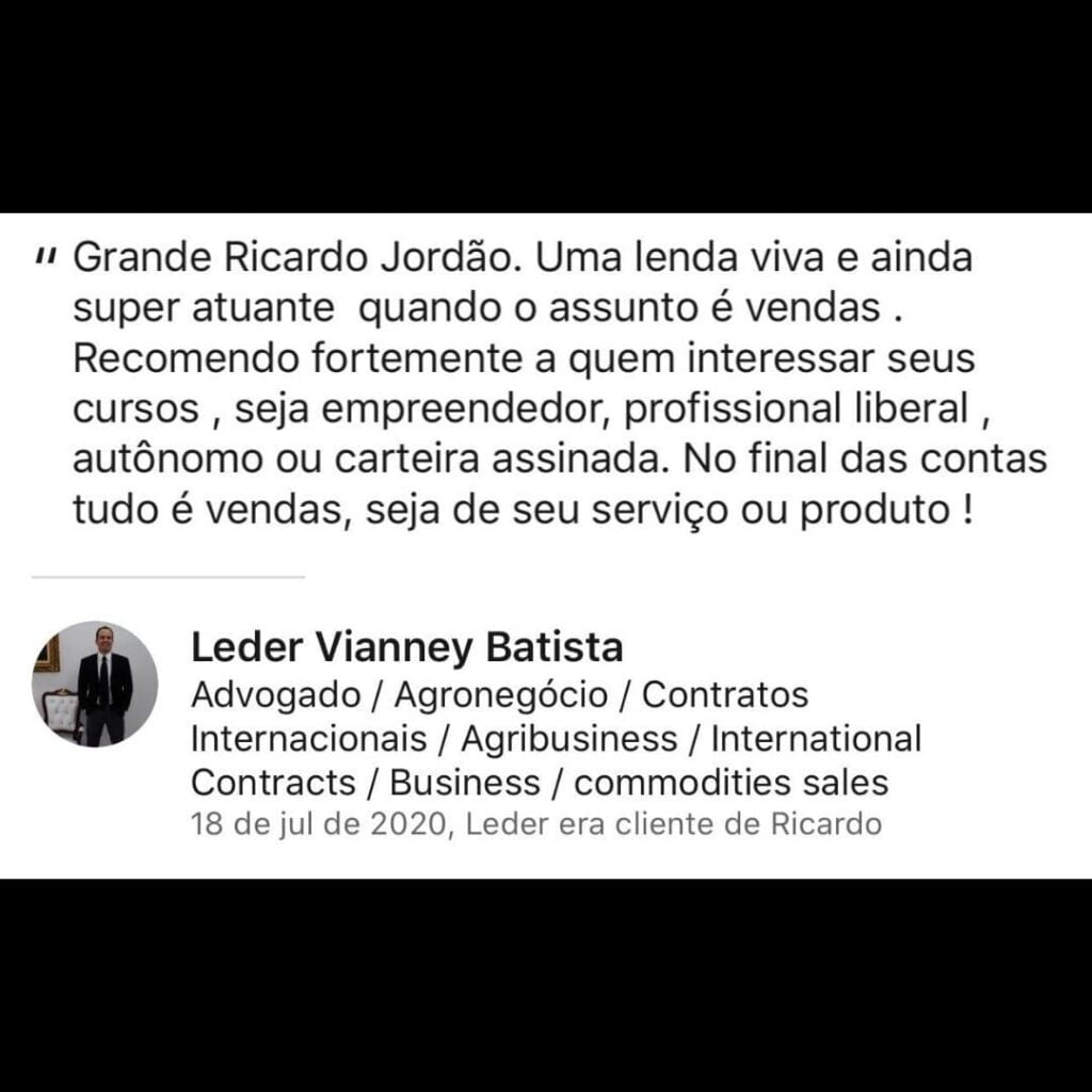 Curso Vendas Cura Tudo do Ricardo Jordão comprar