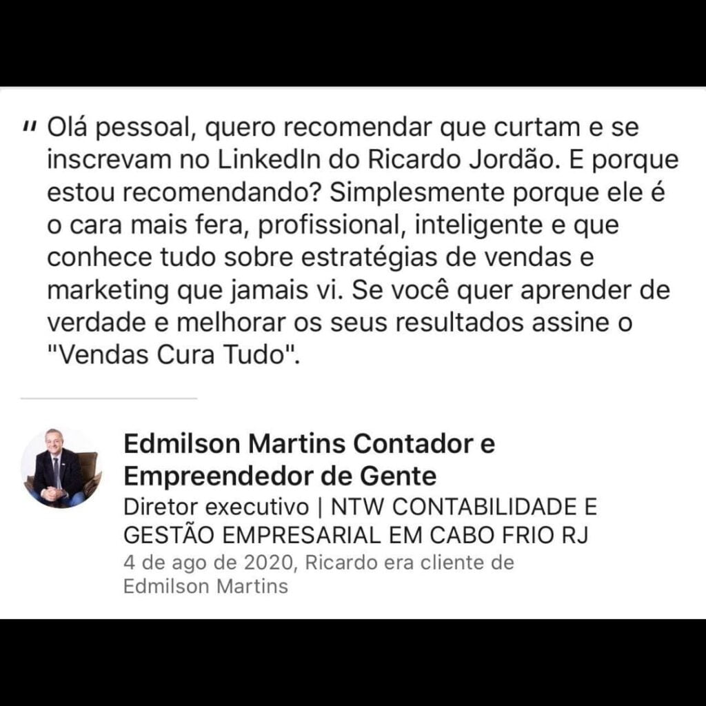 Curso Vendas Cura Tudo do Ricardo Jordão desconto