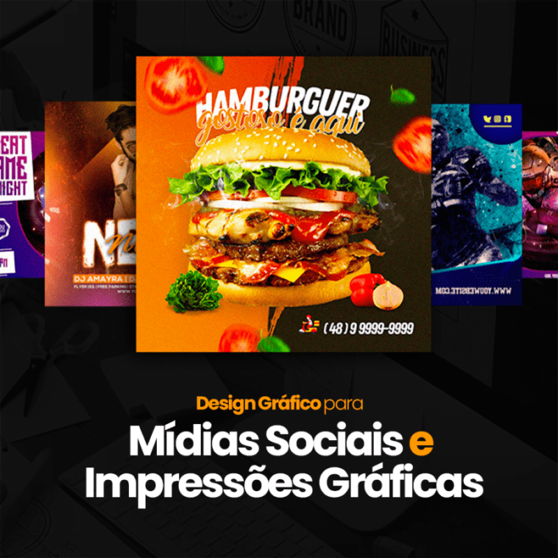 Design Gráfico Para Mídias Sociais E Impressões Gráficas Funciona 7145