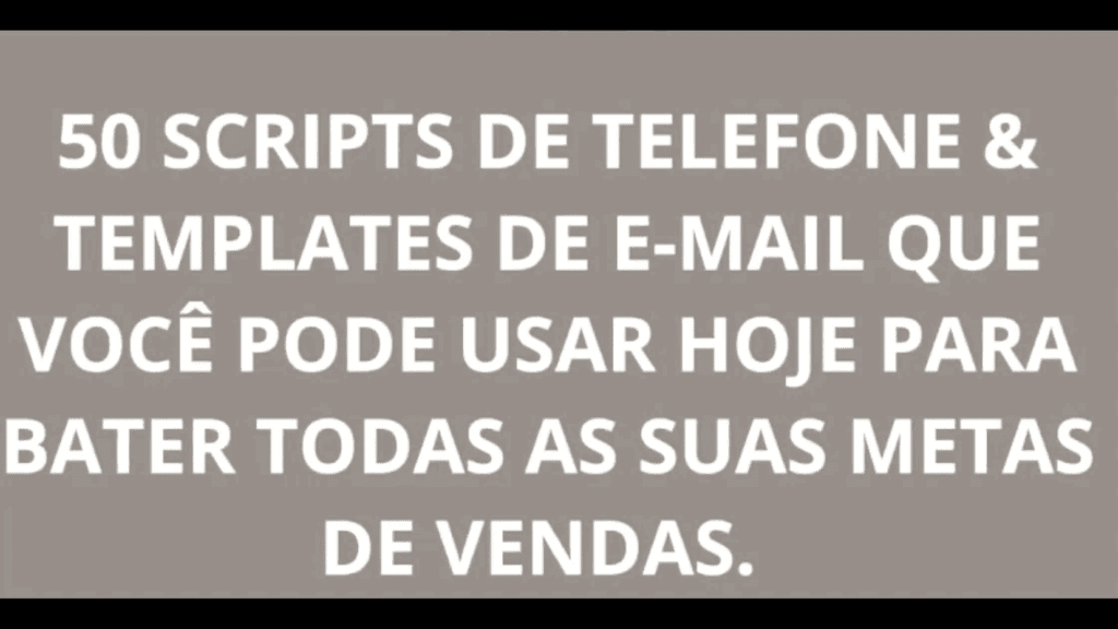 0 Scripts para Telefone e E-Mail