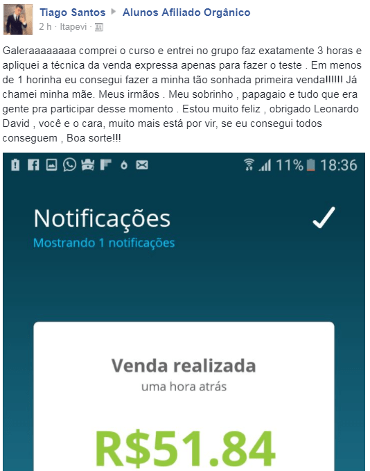 Curso Leonardo David é bom