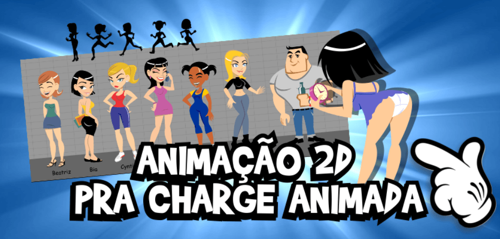 Animação 2D Pra Charge Animada