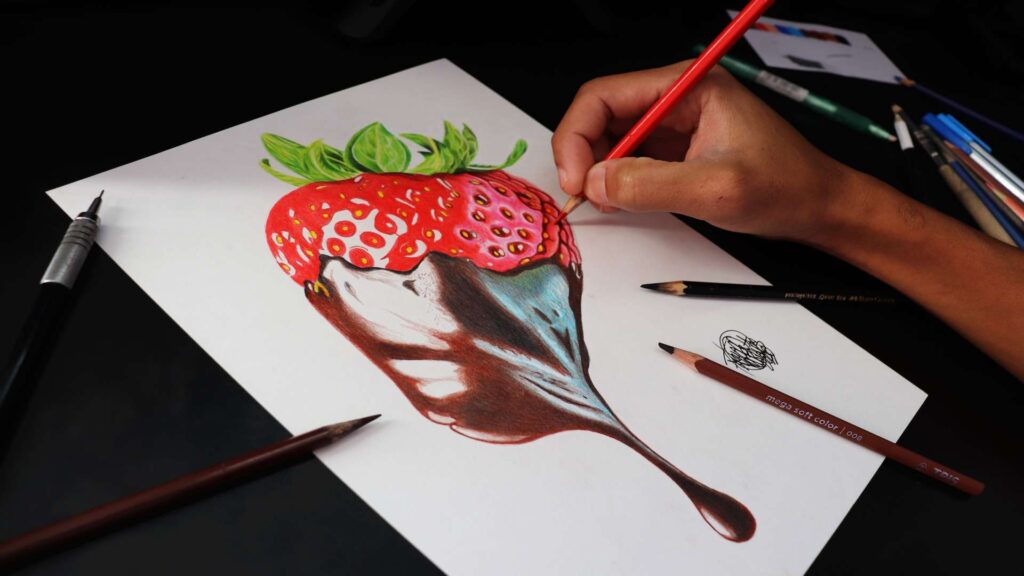 Como Colorir Frutas - Desenhando sem Dom - Curso de Desenho