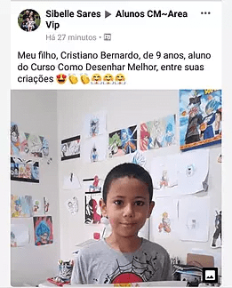 Cristiano tem 9 anos