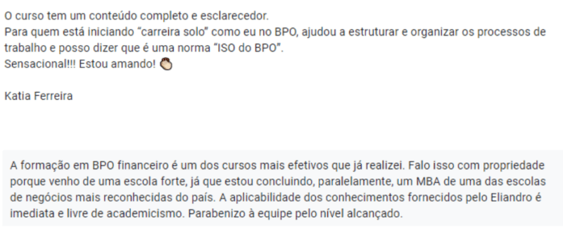 Curso BPO Financeiro