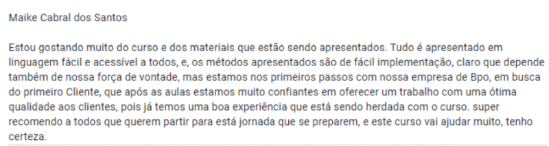 Formação em BPO Financeiro funciona