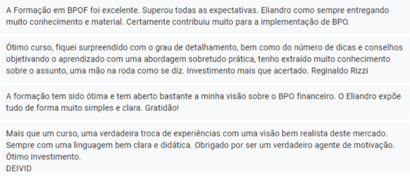 Formação em BPO Financeiro o que é