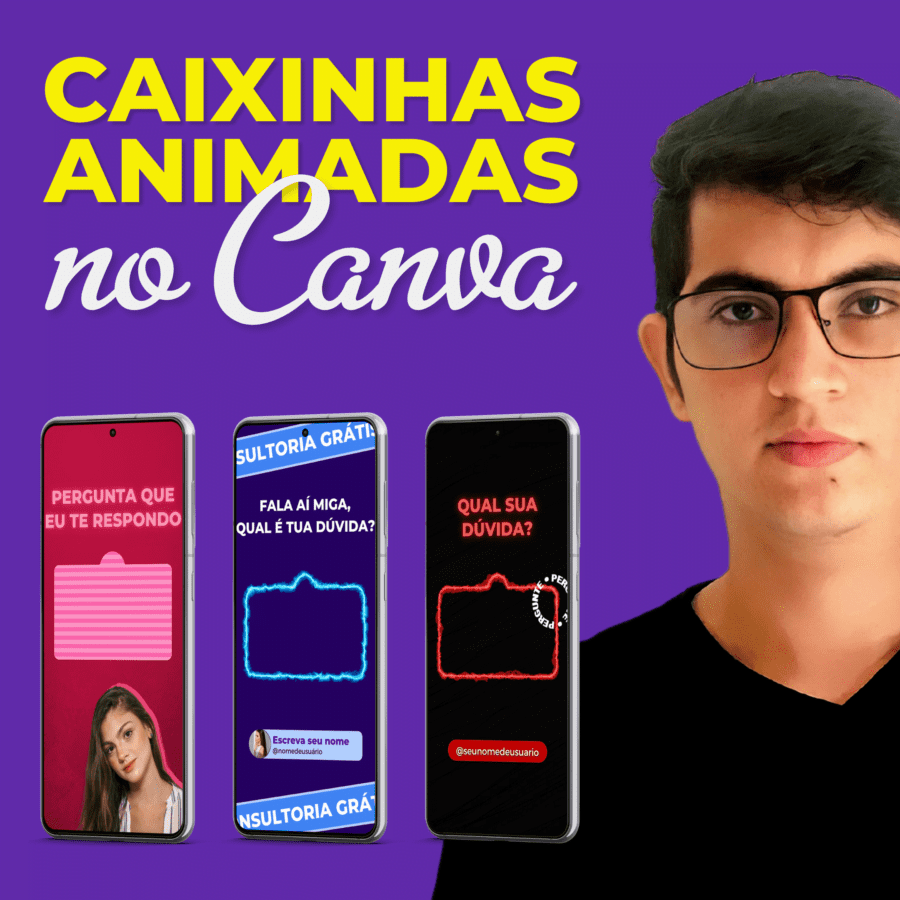 Caixinhas Animadas no Canva
