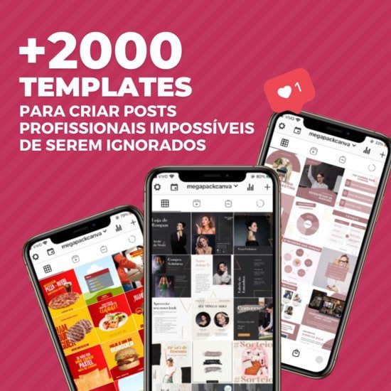  Mega Pack Canva + 2000 Modelos de Posts Profissionais para Redes Sociais 