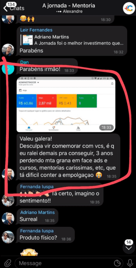 A Jornada resultado