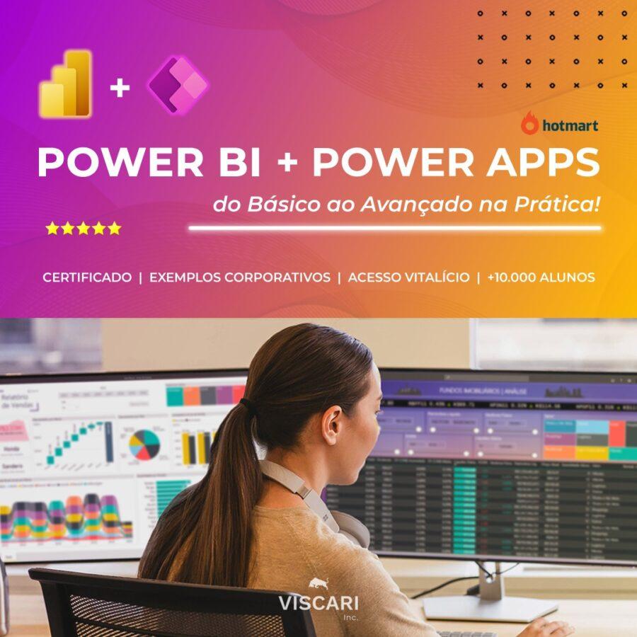 Pacote POWER BI + POWER APPS | 2023