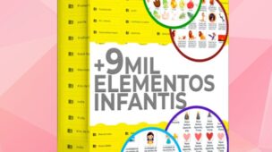 Papelaria Mais de 9 Mil Elementos Infantis