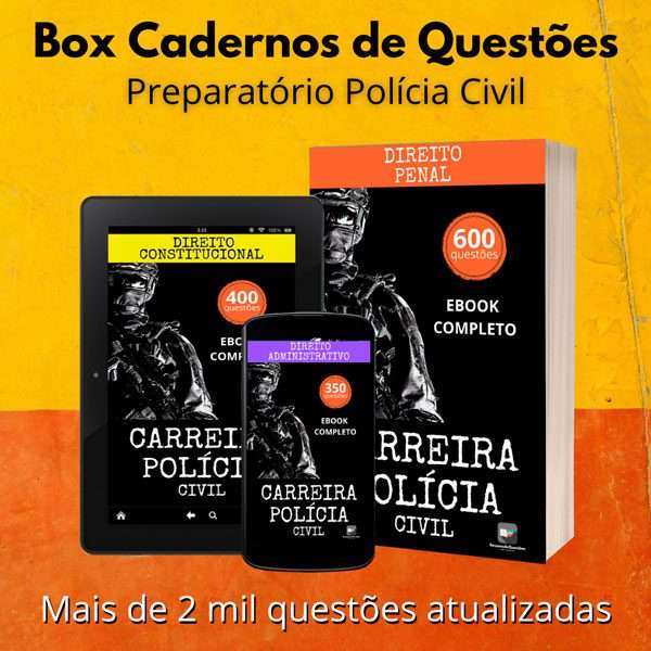 Box Cadernos de Questões - Carreira Polícia Civil 