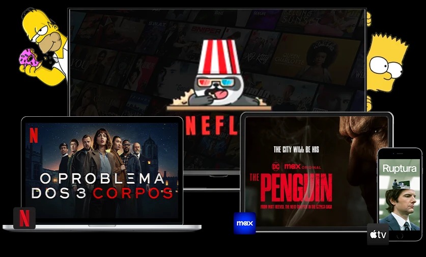 CineFlick Card Plataformas de Streaming com Conteúdo ilimitado